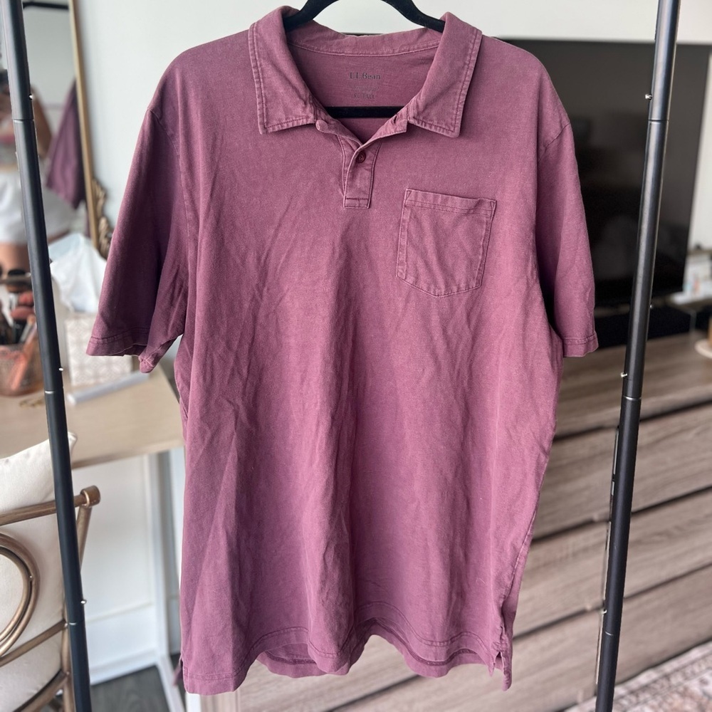 L.L. Bean XL Tall Men’s Polo Shirt Casual Cotton Blend